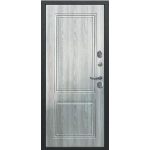 Дверь метал. Isoterma 11 см Серебро/Ривьера айс Царга (2050*960, Правая)