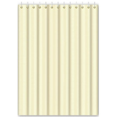 Шторка для ванной FRAP F8602 бежевая 180x180cм
