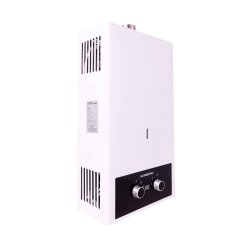 Водонагреватель газовый проточный GENBERG 410.01 белый, турбо 10л, с дымоходом