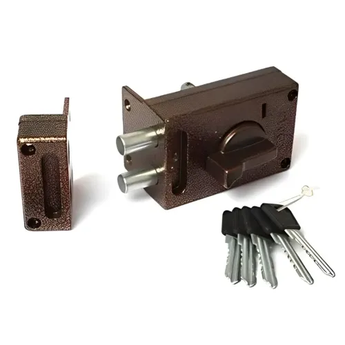 Замок накладной Аллюр ЗН1-М1 серый (00508)