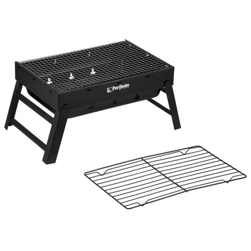 Мангал-барбекю складной с решеткой 43х29х23 см, сталь PERFECTO LINEA (47-143292)