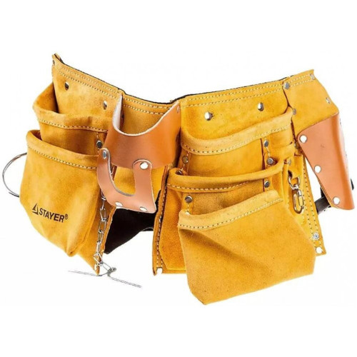 Сумка-пояс STAYER для инструмента, 3 подвески (38512)