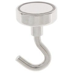 Магнит неодимовый Cartage с крючком, d-25мм, 10кг (4790150)
