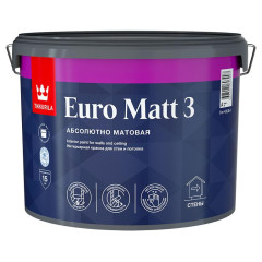 Краска в/д Тиккурила EURO MATT-3 Интерьерная 9 л