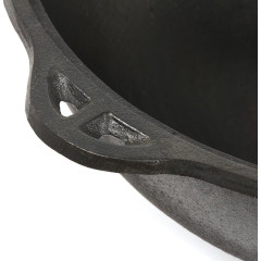 Казан УЗБЕКСКИЙ чугунный с алюминиевой крышкой, дно плоское, 8л Гурман (487479)