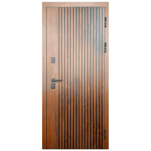 /Дверь метал. PROTERMA 12 см МДФ/МДФ, Винорит Патина/Рельеф белый (2050*860, Правая)