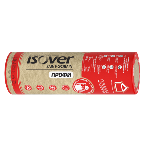Утеплитель мин/ват ISOVER ПРОФИ-ТВИН-50х(2х610)*4100; 0,5м3; 10 м2; 42рул/пал(67083)
