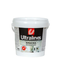 Краска в/д ULTRA LINES Интерьерная для Стен и Потолков 1,5кг