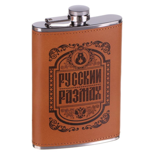 Фляга 0,27л "Русский размах" нержавеющая сталь (9306686)