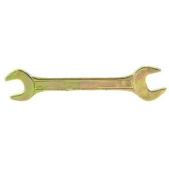 Ключ гаечный СИБРТЕХ рожковый, желтый цинк 17х19мм (14310)