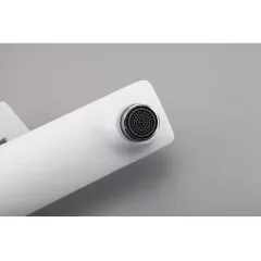 Смеситель для умывальника FRAP F1052-54 белый/хром, высокий