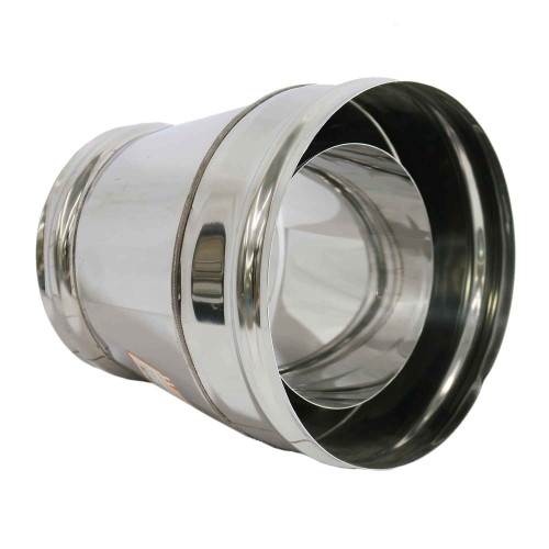 Дымоход конус 0,5мм Ф150*210 нержавеющая сталь (Феррум)