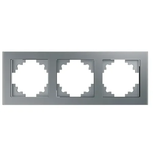 Рамка 3-пост Катрин стекло серебро GFR00-7003-03