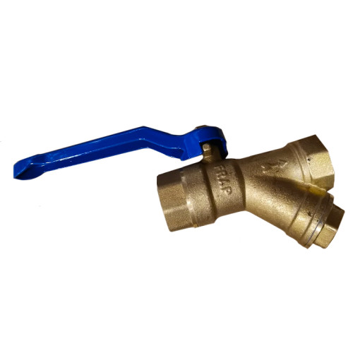 Кран шаровый с фильтром ф 3/4