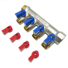 Коллектор с отсекающими кранами FRAP ф 3/4