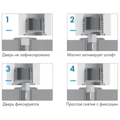 Упор дверной Armadillo Stels TR магнитный прозрачный(45893)
