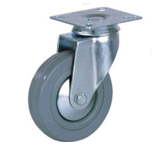 Опора поворотная колесная сер. рез. SCg 42  ф100мм, г/п-80кг