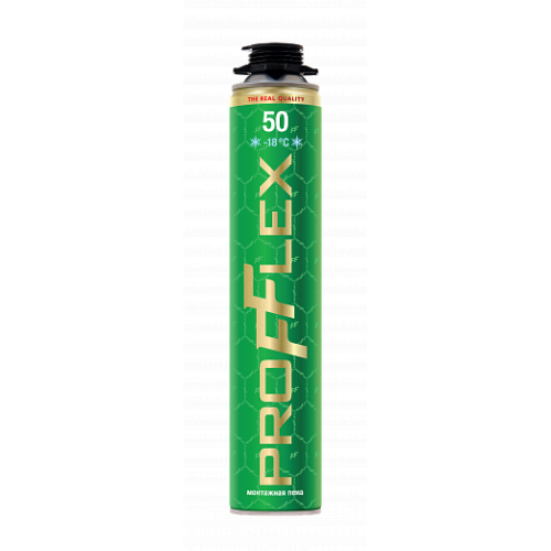 Пена монтажная PROFFLEX ПРОФ 50 750мл Green (зимняя)
