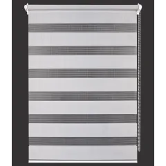 Рулонные жалюзи День-Ночь easy fix 66*160 светло-серый