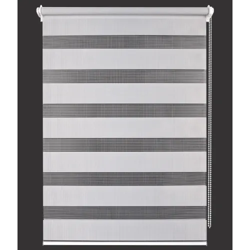 Рулонные жалюзи День-Ночь easy fix 66*160 светло-серый