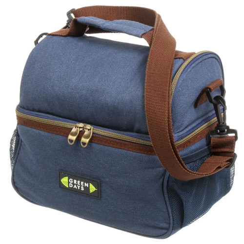 Термосумка Green Days 25х16х25см 7л квадратная синяя (487760)