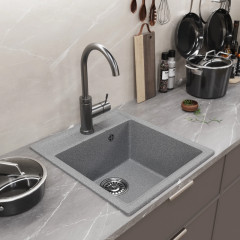 Мойка комп. MIXLINE ML-GM28 450х500x190мм, темно-серая (309), сифон