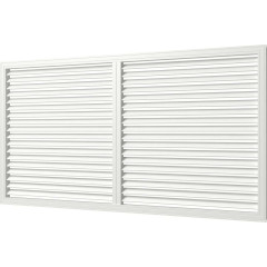 Радиаторная вентиляционная решетка из ПВХ П60120Р бел.