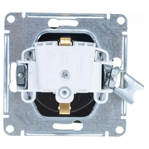 Розетка 2P+E AtlasDesign мокко SchE ATN000643