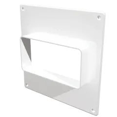 Площадка торцевая горизонтальная пластиковая 180х250 фланец 60х120 612ПТГ