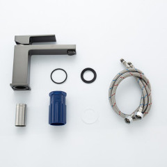 Смеситель для умывальника FRAP F1091-9 оружейная сталь