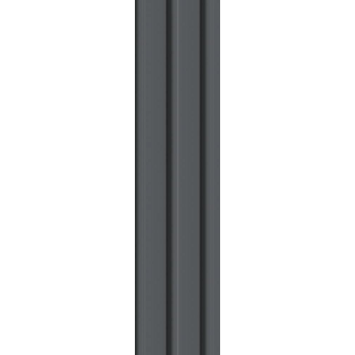 МДФ Реечная STELLA Профиль Стартовый Beats De Luxe Black Lead 2700*66,5/61*16 (в уп. 4шт.)