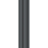 МДФ Реечная STELLA Профиль Стартовый Beats De Luxe Black Lead 2700*66,5/61*16 (в уп. 4шт.)
