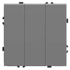 Выключатель 3-кл ЭМИЛИ платиново-серый RSW10-5108-10