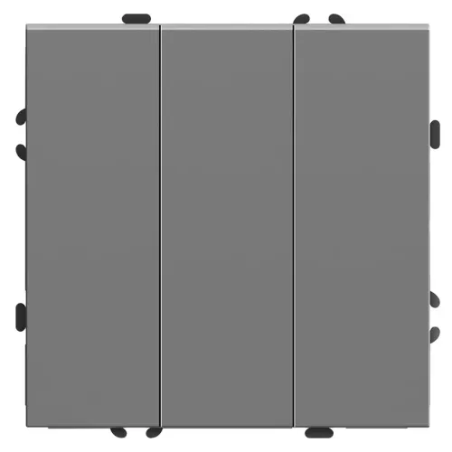 Выключатель 3-кл ЭМИЛИ платиново-серый RSW10-5108-10