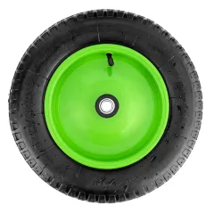 Колесо для тачки СИБРТЕХ пневмо 3.25/3.00-8, длина оси 90мм, подшипник 16мм (68973)