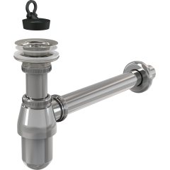 Сифон для умывальника ALCAPLAST с выпуском А437 1 1/4''х32 хром (86473)