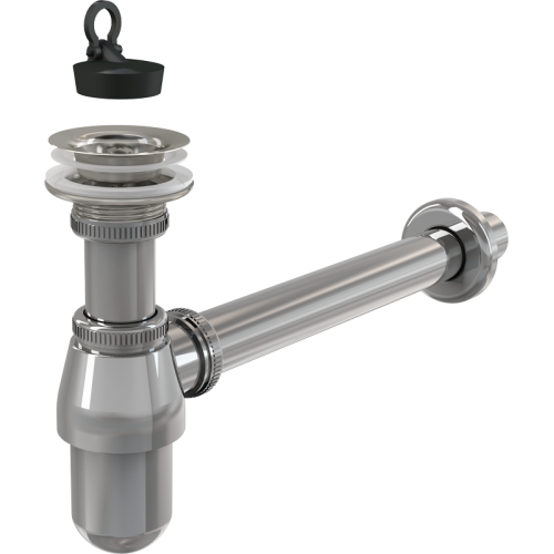 Сифон для умывальника ALCAPLAST с выпуском А437 1 1/4''х32 хром (86473)