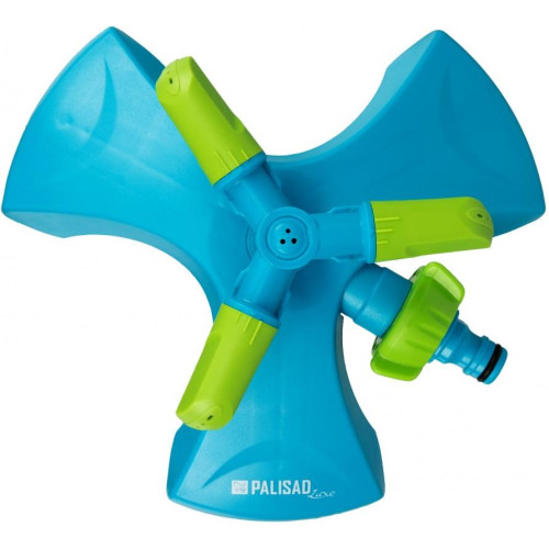 Разбрызгиватель Palisad вращающийся с тремя лопостями, утяжеленная база (65806)