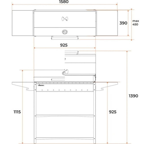 Мангал GRATAR Professional Standart BBQ PSB3000
