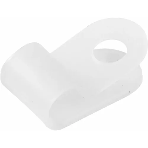 Серьга нейлоновая для кабеля СНК 5мм белая (50шт/упак) REXANT