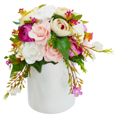 Ваза FLOWERY FL.007.WH.C DG В180 Н310