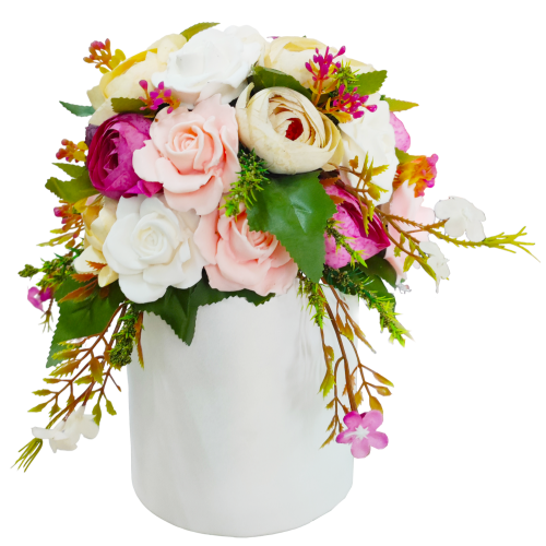 Ваза FLOWERY FL.007.WH.C DG В180 Н310
