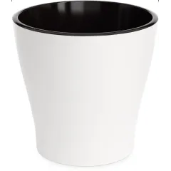 Горшок для цветов ЛЕЯ двойной белый 2,2л М7928 (263041)