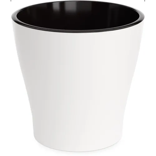 Горшок для цветов ЛЕЯ двойной белый 2,2л М7928 (263041)