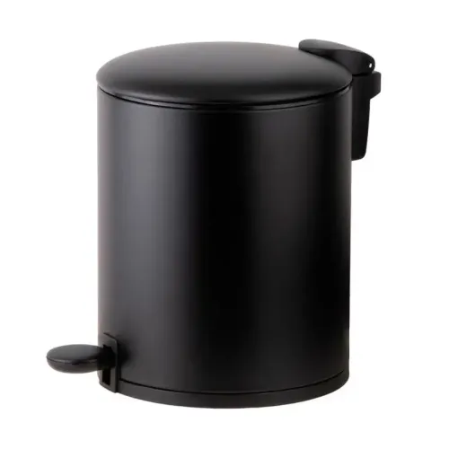 Ведро для мусора PERFECTO LINEA черное 5л с педалью Black Onyx