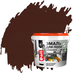 Эмаль для пола DALI акриловая Красное дерево 0,9 кг