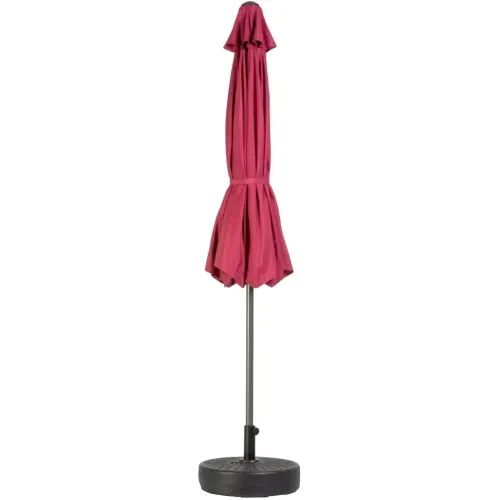 Зонт садовый 270*270см бордовый с подставкой 51*12*51см (502006)