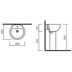 Пьедестал SANITA LUXE 