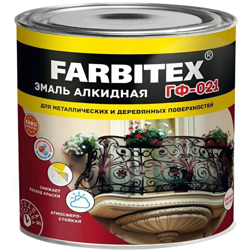 Грунт FARBITEX ГФ-021 красно-коричневый 1,8 кг