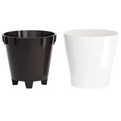 Горшок для цветов ЛЕЯ двойной белый 5л М7930 (263047)